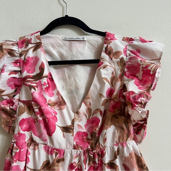 Abercrombie & Fitch Pink Floral Mini Dress - Picture 4 of 6